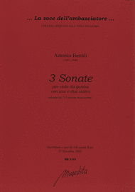 3 Sonate per viola da gamba e 1 o 2 violini (Manuscript