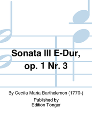 Sonata III E-Dur