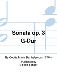 Sonata op. 3 G-Dur Sheet Music by Cecilia Maria Barthelemon