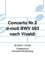 Concerto Nr.2 d-moll BWV 593 nach Vivaldi Sheet Music by Bach / Vivaldi