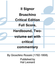 Il Signor Bruschino Critical Edition Full Score