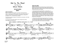 Not in the Mood Sheet Music by Peter Blair