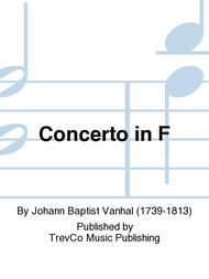 Concerto in F Sheet Music by Johann Baptist Vanhal