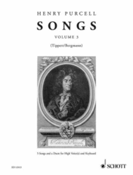 Songs Vol. 3 Sheet Music by Henry Purcell