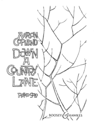 Down a Country Lane Sheet Music by Aaron Copland