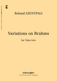 Variations on Brahms Sheet Music by Roland Szentpali