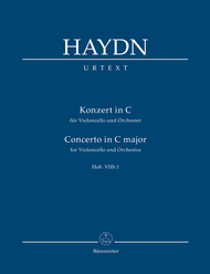 Concerto for Violoncello and Orchestra C major Hob.VIIb:1 Sheet Music by Franz Joseph Haydn