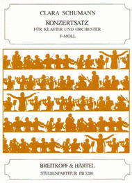 Concert Movement in F minor Sheet Music by Clara Wieck-Schumann
