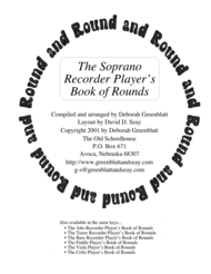 The Soprano Recorder Player's Book of Rounds Sheet Music by Deborah Greenblatt
