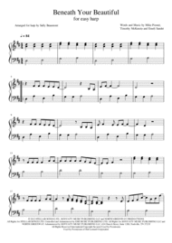 Beneath Your Beautiful - Labrinth - Easy Harp Sheet Music by Labrinth Featuring Emeli Sande