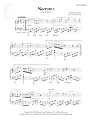 Nocturne Op. 9 No. 2 Sheet Music by Frederic Chopin