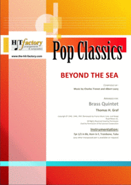 Beyond The Sea - Robby Williams - Brass Quintet Sheet Music by Bobby Darin