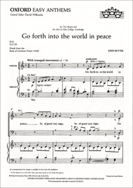 Go forth into the world in peace Sheet Music by John Rutter