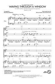 Waving Through A Window Sheet Music by Justin Paul