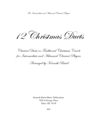 12 Christmas Duets for Clarinets Sheet Music by Kenneth Baird