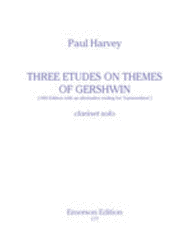 Three Etudes On Themes Of Gershwin Sheet Music by Paul Harvey