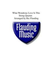 What Wondrous Love Is This (String Quartet) Sheet Music by Traditional