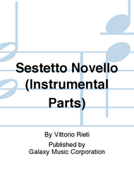 Sestetto Novello (Instrumental Parts) Sheet Music by Vittorio Rieti