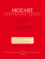 Concerto for Horn and Orchestra No. 2 E flat major KV 417 Sheet Music by Wolfgang Amadeus Mozart