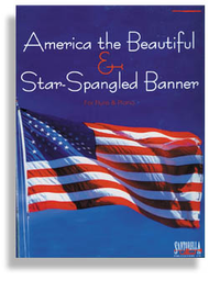 Star Spangled Banner & America the Beautiful for Flute & Piano Sheet Music by John Stafford Smith and Samuel A. Ward