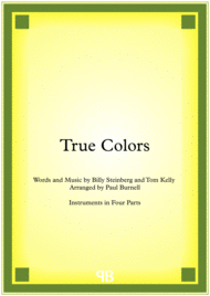 True Colors Sheet Music by Cyndi Lauper