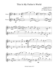 This Is My Father's World Sheet Music by Traditional English Melody