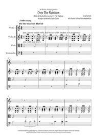 Over The Rainbow (from The Wizard Of Oz) - String Quartet Sheet Music by Judy Garland