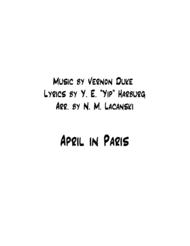 April In Paris Sheet Music by Frank Sinatra