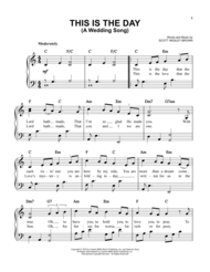This Is The Day (A Wedding Song) Sheet Music by Scott Wesley Brown