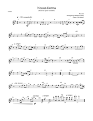 Nessun Dorma Sheet Music by Giacomo Puccini