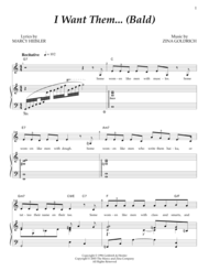 I Want Them... (Bald) Sheet Music by Marcy Heisler