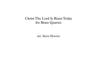 CHRIST THE LORD IS RISEN TODAY  - EASTER BRASS QUARTET Sheet Music by P.D.