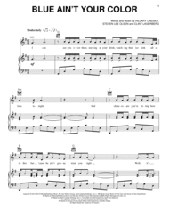 Blue Ain't Your Color Sheet Music by Keith Urban