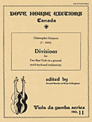Divisions Sheet Music by Christopher Simpson
