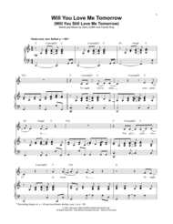 Will You Love Me Tomorrow (Will You Still Love Me Tomorrow) Sheet Music by Carole King