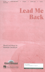 Lead Me Back Sheet Music by Pepper Choplin