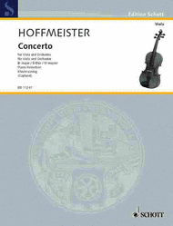 Concerto B flat Major Sheet Music by Franz Anton Hoffmeister