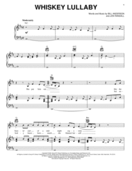 Whiskey Lullaby Sheet Music by Brad Paisley