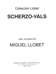 Miguel Llobet: Scherzo-Vals Sheet Music by Miguel Llobet