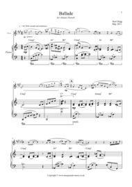 Ballade (EB or Bb Sax & Piano). Advanced