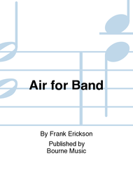 Air for Band Sheet Music by Frank Erickson
