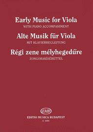 Early Music for Viola - Alte Musik fur Viola Sheet Music by Ferenc Brodszky