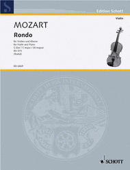 Rondo in C Major KV 373 Sheet Music by Wolfgang Amadeus Mozart