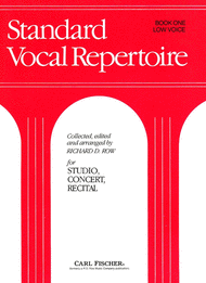 Standard Vocal Repertoire Volume 1 for Low Voice Sheet Music by Ann Scott