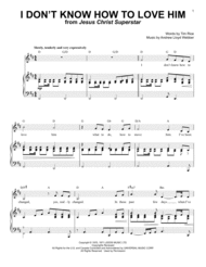 I Don't Know How To Love Him Sheet Music by Tim Rice