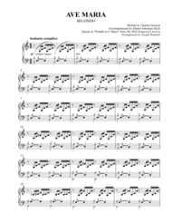 Ave Maria Sheet Music by Charles Gounod (based on "Prelude in C Major" by Johann Sebastian Bach)