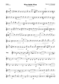 Wien bleibt Wien Sheet Music by Johann Schrammel