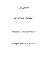 Gavotte Sheet Music by Samuel Sebastian Wesley