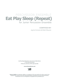 Eat Play Sleep (Repeat) Sheet Music by Jayne Groves
