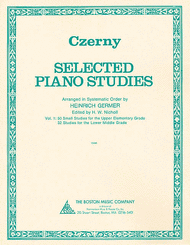 Selected Piano Studies - Volume 1 Sheet Music by Carl Czerny